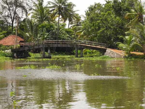 Brug bij backwaters in Kerala Kochi — Stockfoto