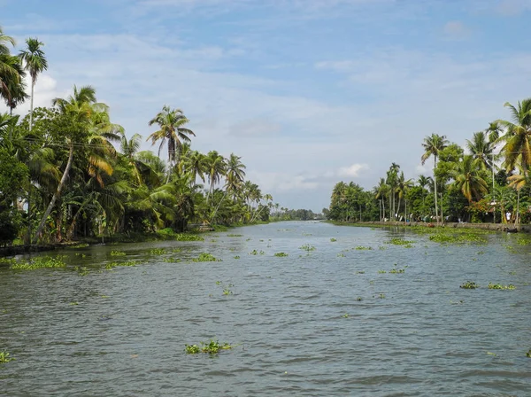 Backwater kanalen in Kerala in Kochi — Stockfoto