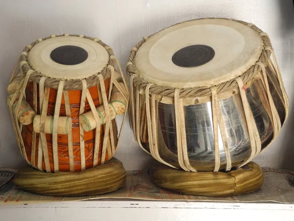 Tambores indianos Tabla, Mahabalipuram, Tamil nadu, Índia — Fotografia de Stock