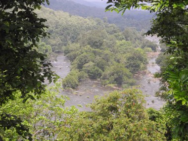 Mahallenin tepesinden bir şelale görüntüsü