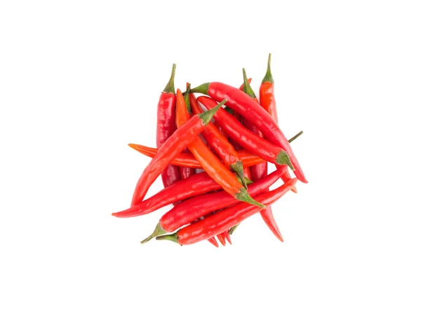 Masa Czerwonej Papryki Chili Wyizolowana Białym Tle Kuchnia Indyjska Ayurveda — Zdjęcie stockowe