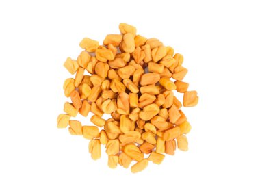 Bir demet baharat Çeçen Yunan makrosu beyaza izole edilmiş.