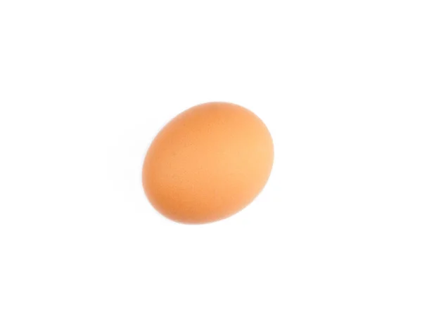 Коричневе Яйце Білому Тлі Здорова Їжа — стокове фото