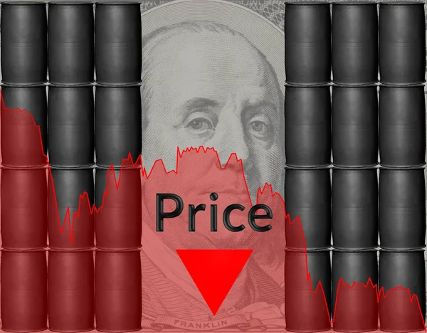 Falling Prices Stock Market Financial Crisis Concept — Stock Photo, Image