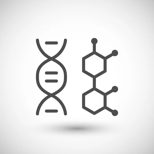 DNA molecule icon — Stock Vector