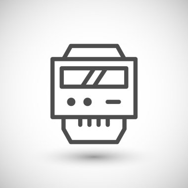 Elektrik metre satırı simgesi