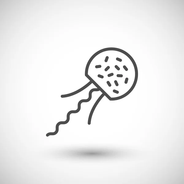 Microbe line icon — Stock Vector