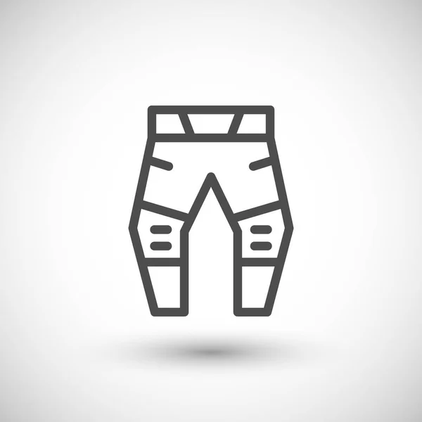 Pantalones de moto línea icono — Archivo Imágenes Vectoriales