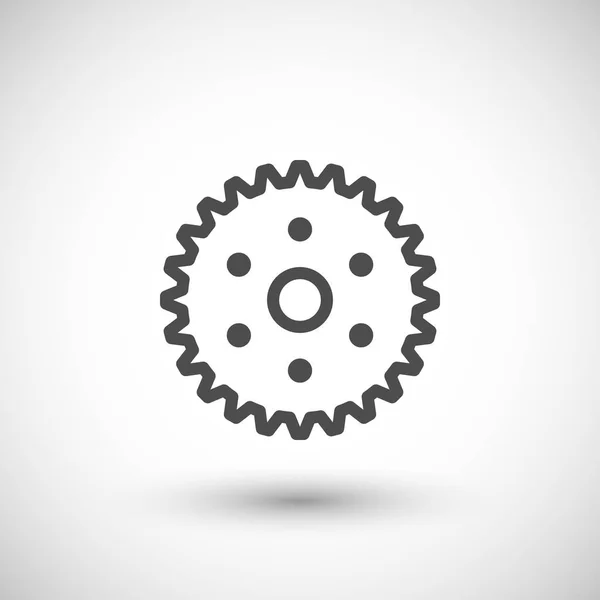Cogwheel line icon — Stock Vector