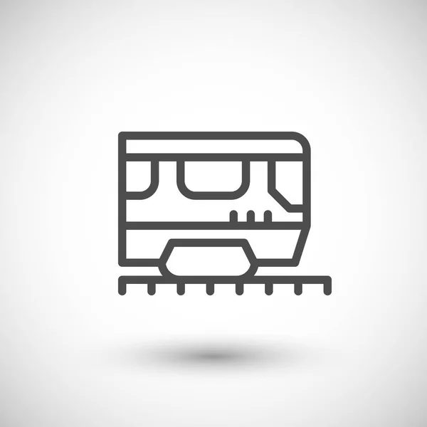 Tren satırı simgesi — Stok Vektör