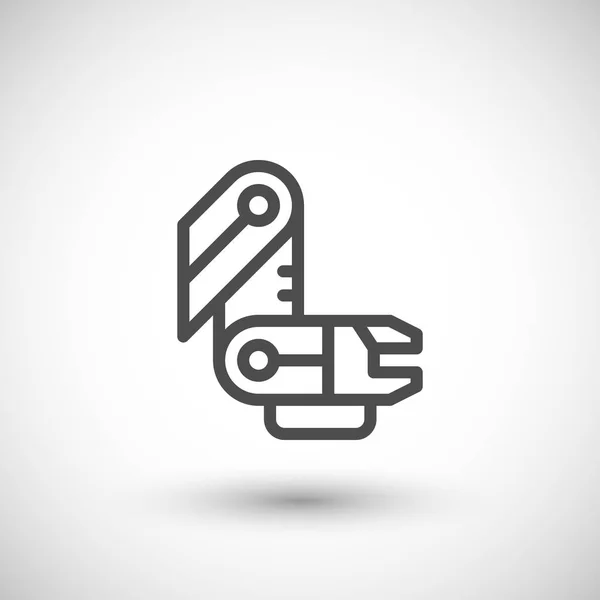 Robotic arm line icon — Stock Vector