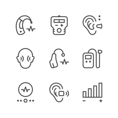 İşitme cihazının satır simgelerini ayarla