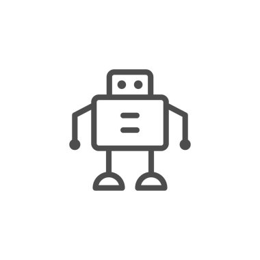 Robot çizgisi simgesi