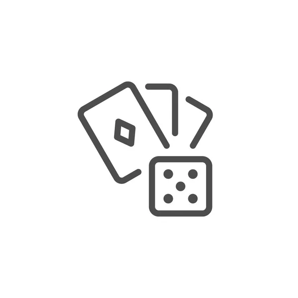 Glücksspiel-Ikone — Stockvektor
