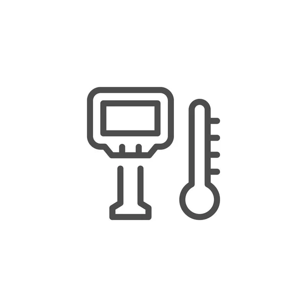 Icono de línea de imagen térmica — Vector de stock