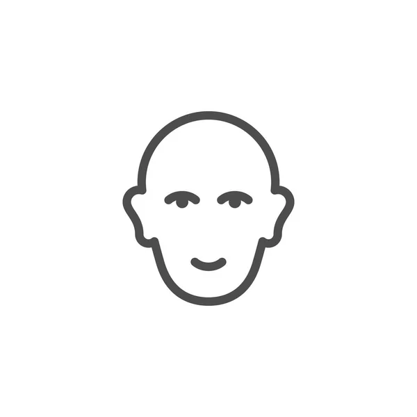 Ikone der menschlichen Kopfzeile — Stockvektor