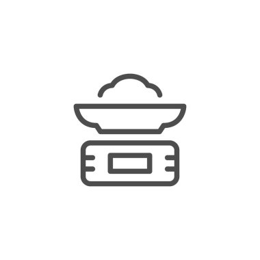 Mutfak ölçekli satır simgesi