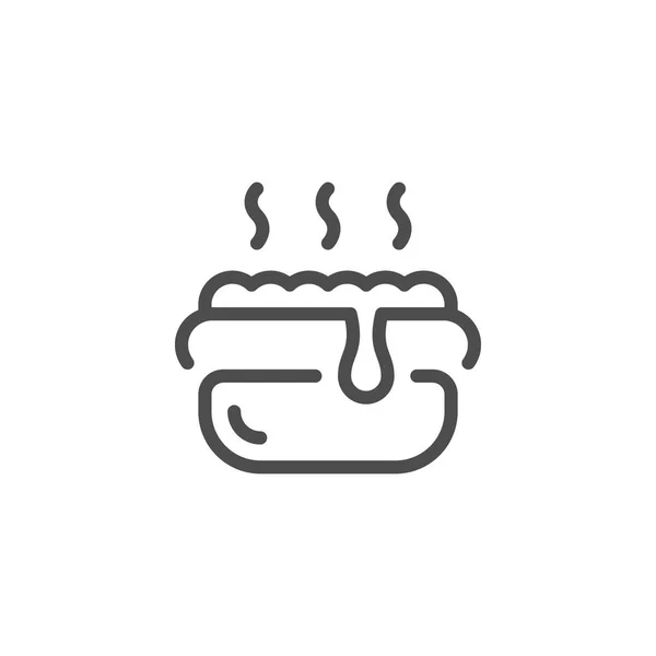 Hot dog ikon — Stock vektor