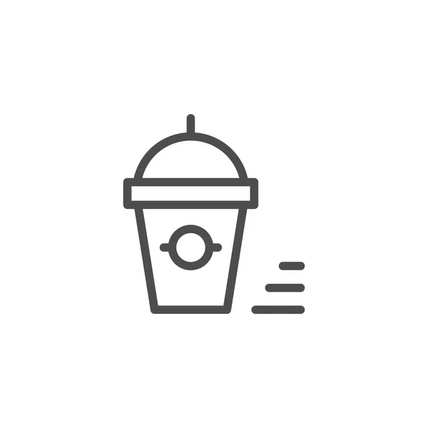Ikona čáry smoothie — Stockový vektor