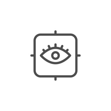 Oftalmoloji çizgi simgesi