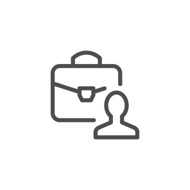 İş kişi satırı simgesi