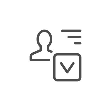 Onaylanmış kişi satırı simgesi