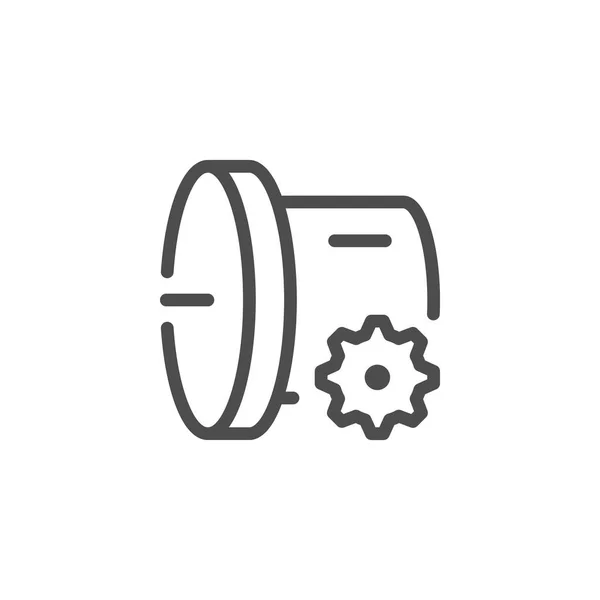 Auto transmissie lijn pictogram — Stockvector