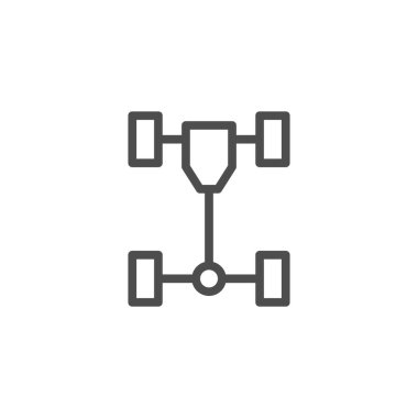 Araba şasi satırı simgesi