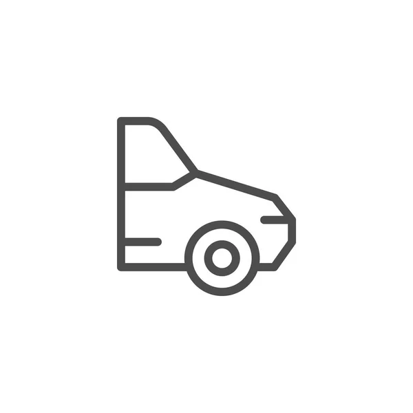 Icône de ligne de voiture — Image vectorielle