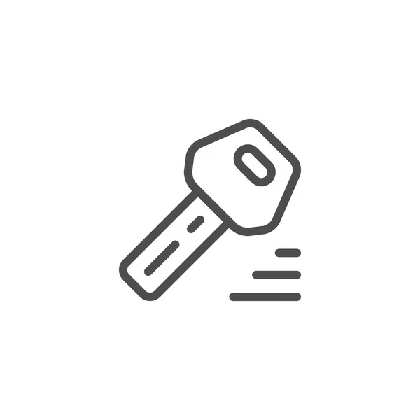 Icono de línea clave — Vector de stock