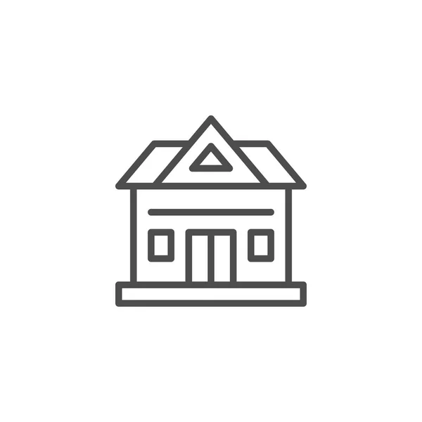 Icona della linea di casa — Vettoriale Stock