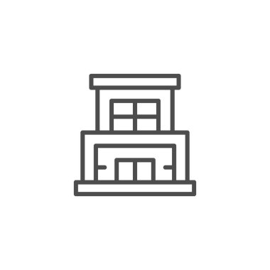 Modern bina satır simgesi