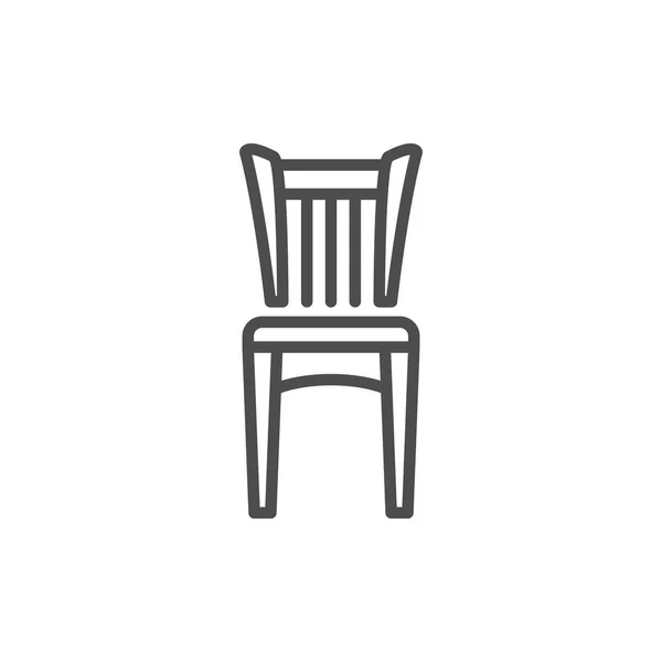 椅子線アイコン — ストックベクタ