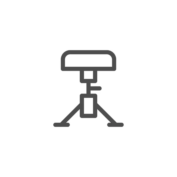 Drum Hocker Line Symbol — Stockvektor