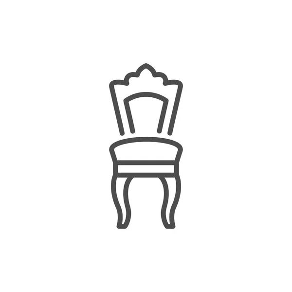 Klassisk stol ikon — Stock vektor