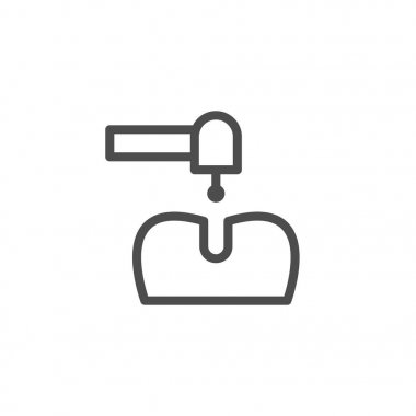 Diş tedavisi çizgisi simgesi