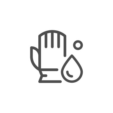 Temizlik eldiveni satırı simgesi