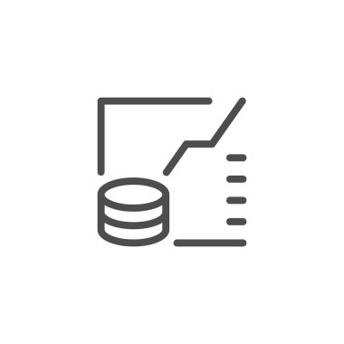 Mali grafik satırı simgesi