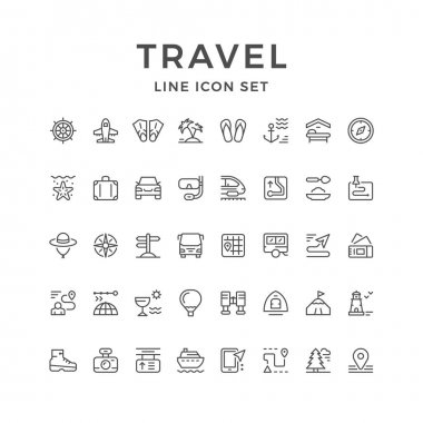 Seyahat çizgisi simgelerini ayarla