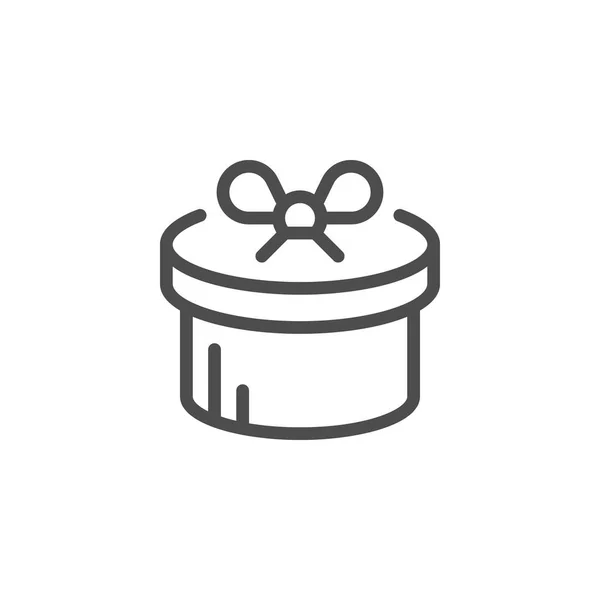 Icono de línea regalo — Vector de stock