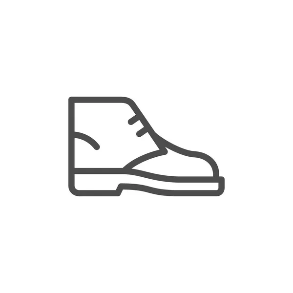 Desert boot rad ikon — Stock vektor