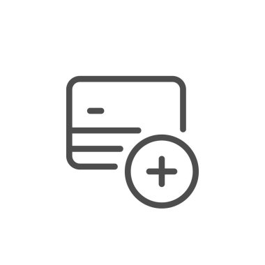 Kredi kartı ekleme satırı simgesi