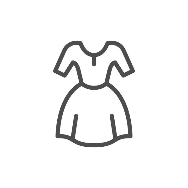 Sukienka linia ikona — Wektor stockowy
