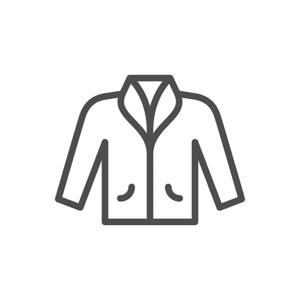 Línea de chaqueta icono — Vector de stock