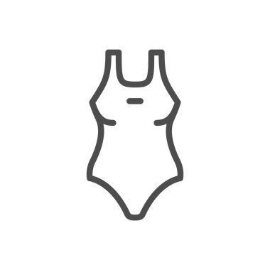 Kadın mayo satırı simgesi