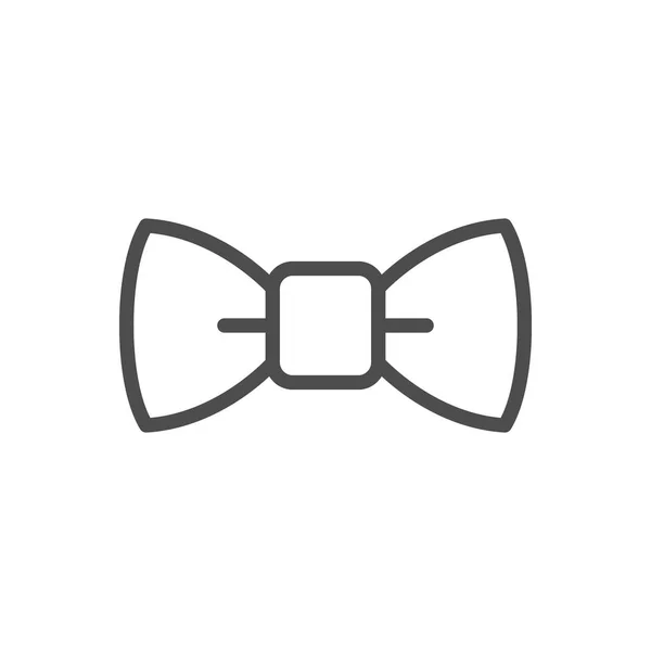 Ícone de linha de gravata de arco — Vetor de Stock