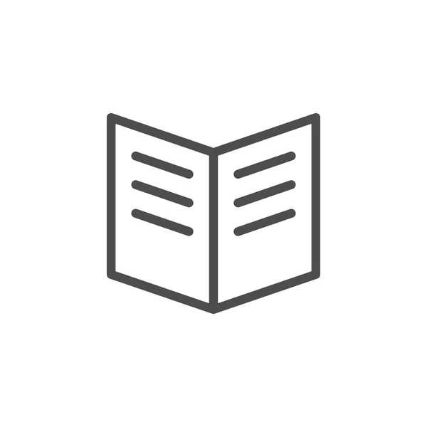 Buchzeilen-Symbol — Stockvektor