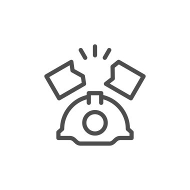 Endüstriyel kaza satırı simgesi