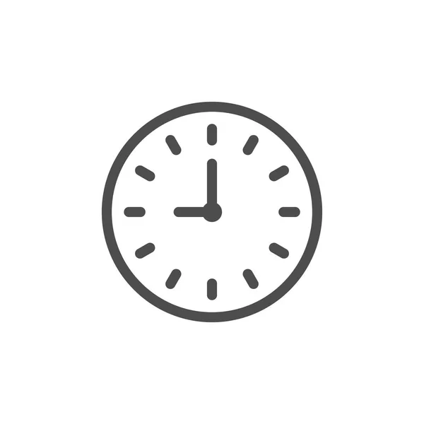 Значок годинника лінія — стоковий вектор