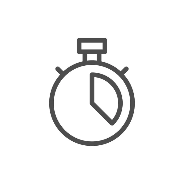 시계 라인 아이콘 — 스톡 벡터